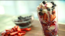 How To Make Coconut Blueberry Strawberry Sundae