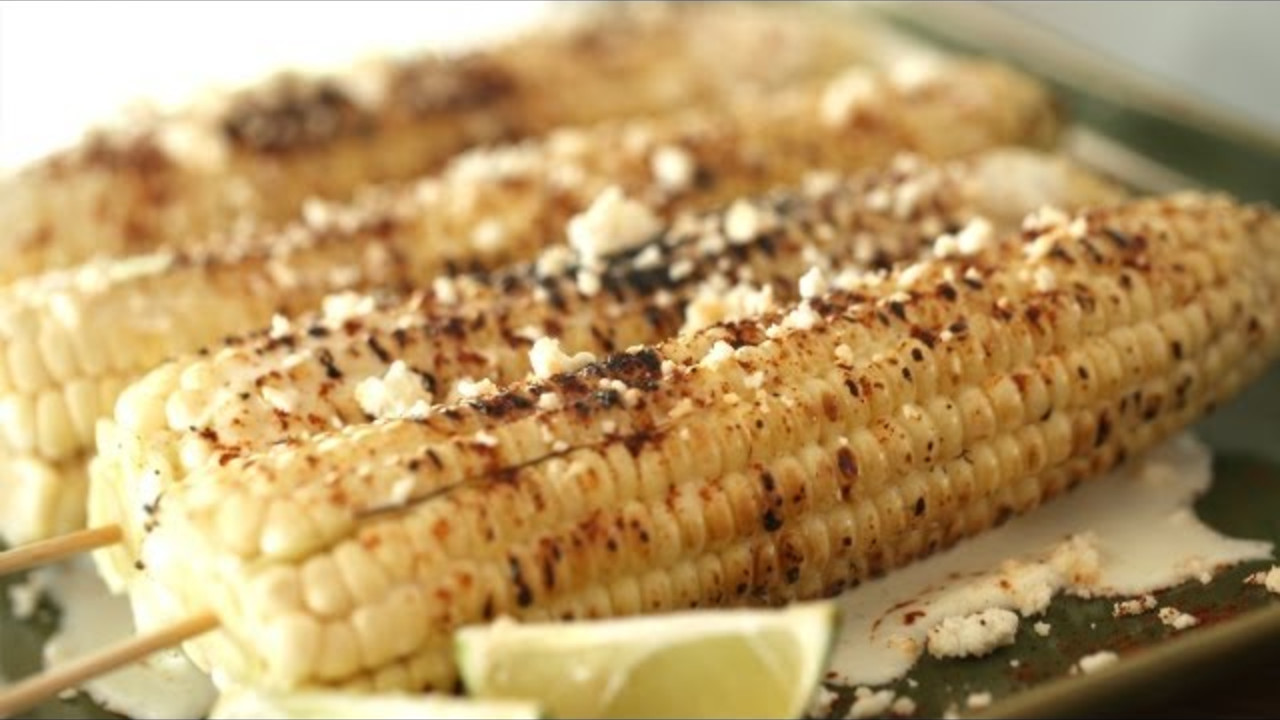 Mexican Elote Recipe Grilled Corn On Cob - Cooking Videos | Grokker