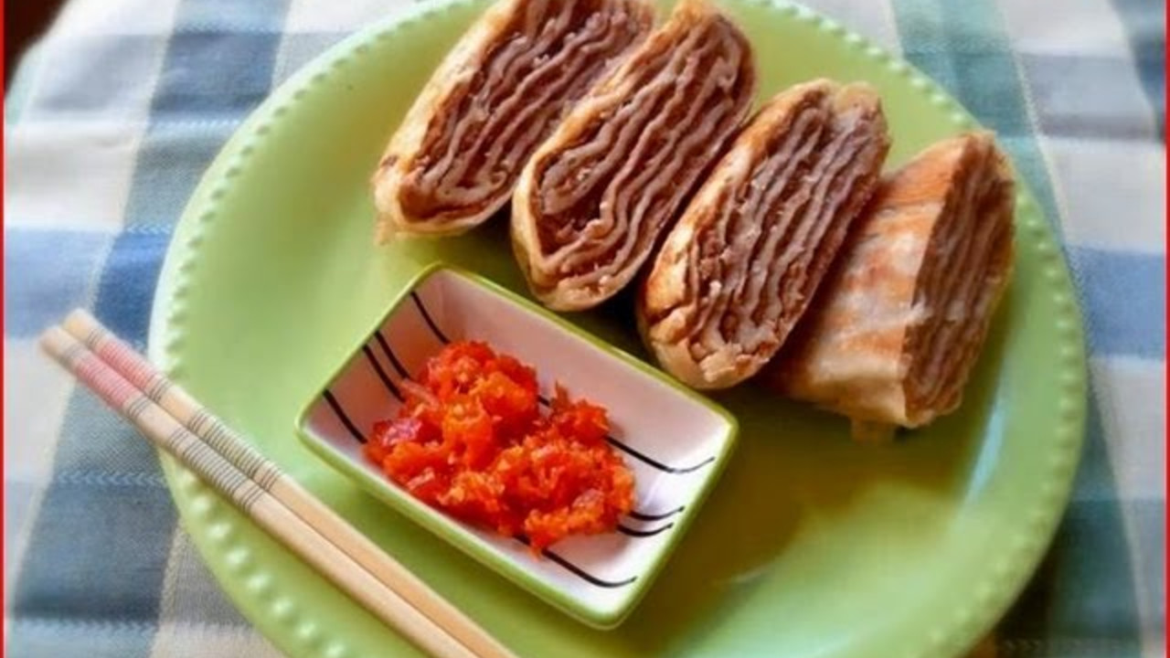Chinese Fried Beef Pancakes