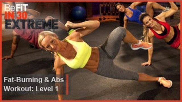 Fat Burning and Abs Workout Level 1 - Fitness and Exercise Videos