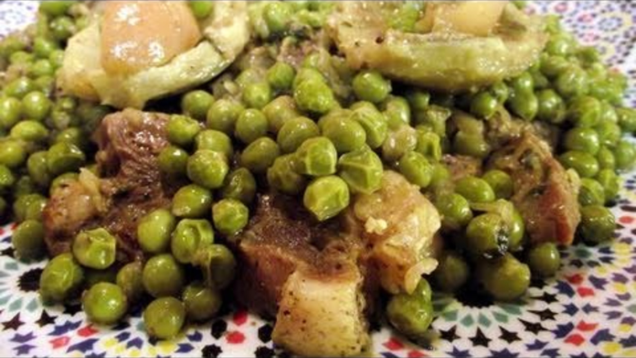 Tajine of Beef with Green Peas and Artichokes Cooking Videos Grokker