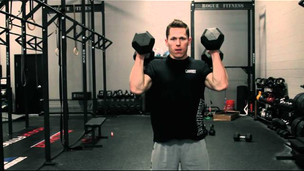 Thumbnail image for Movement Demo - Dumbbell Hang Power Clean And Press (Push Press/Push Jerk)
