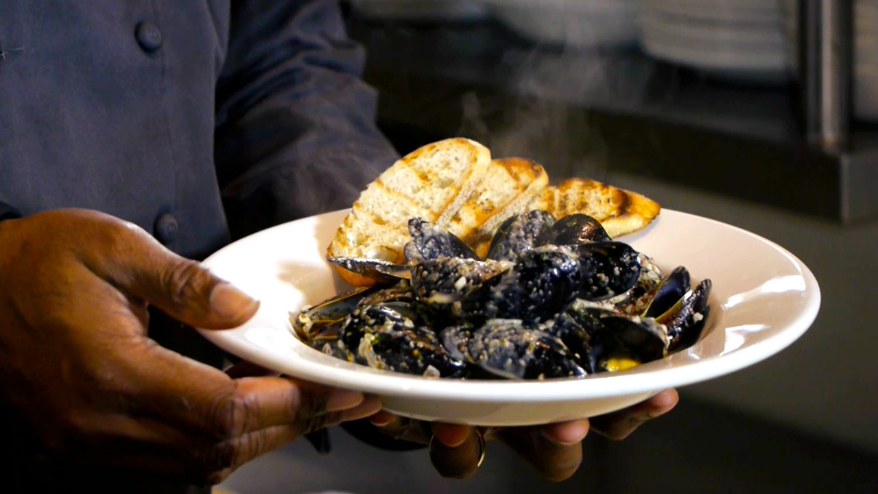Mussels with Creamy Creole Mustard Sauce Cooking Videos Grokker