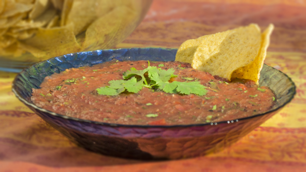 Roasted Tomato & Jalapeño Red Salsa Cooking Videos Grokker