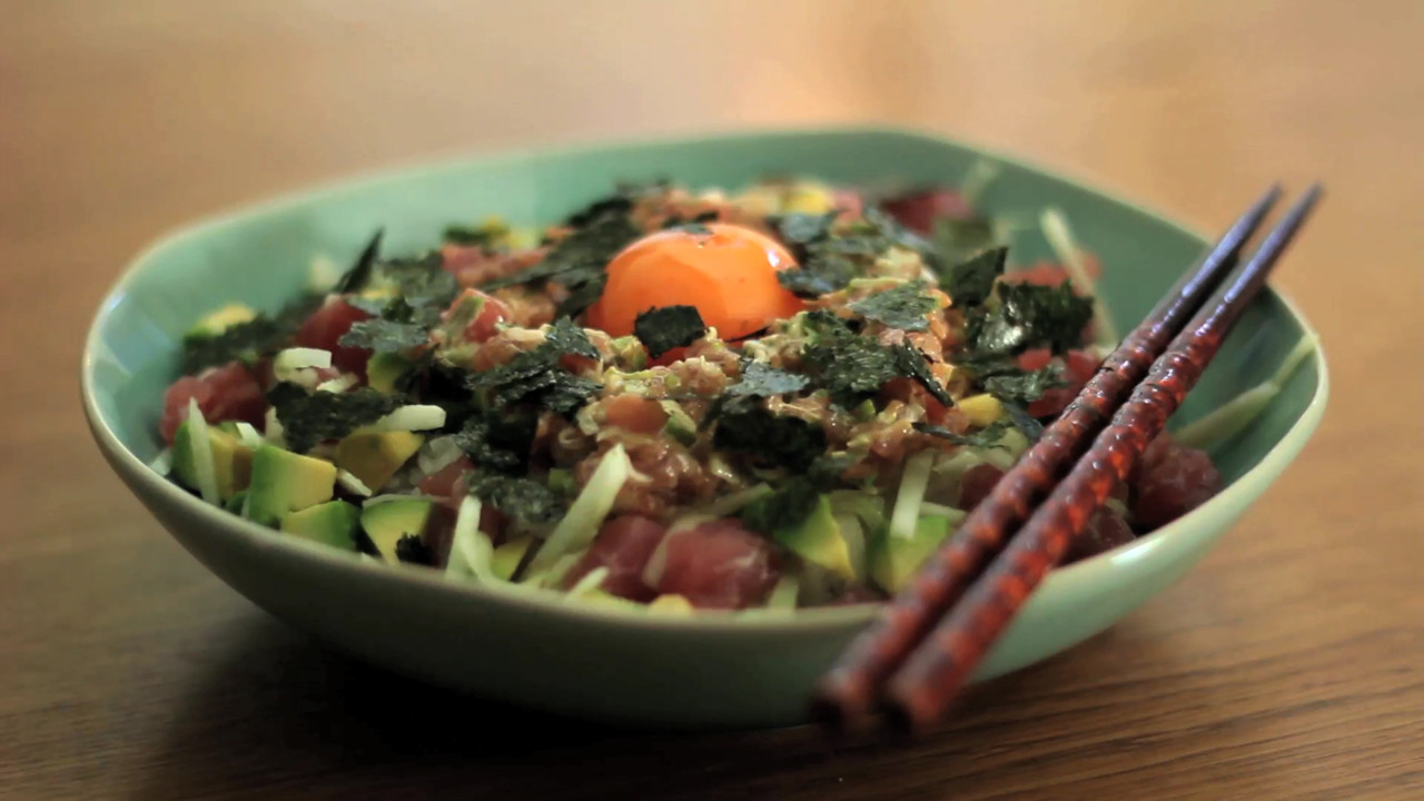 Tuna Tataki Donburi Cooking Videos Grokker