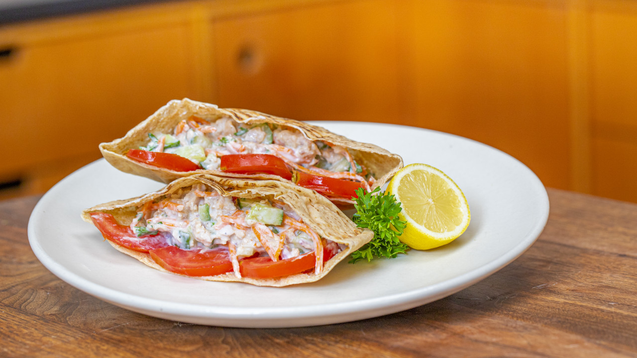 Salmon Pita Sandwich Cooking Videos Grokker