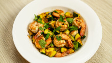 Garlic-Lime Shrimp Skillet