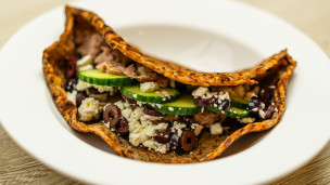 Thumbnail image for High-Protein Mediterranean Tuna Flatbread